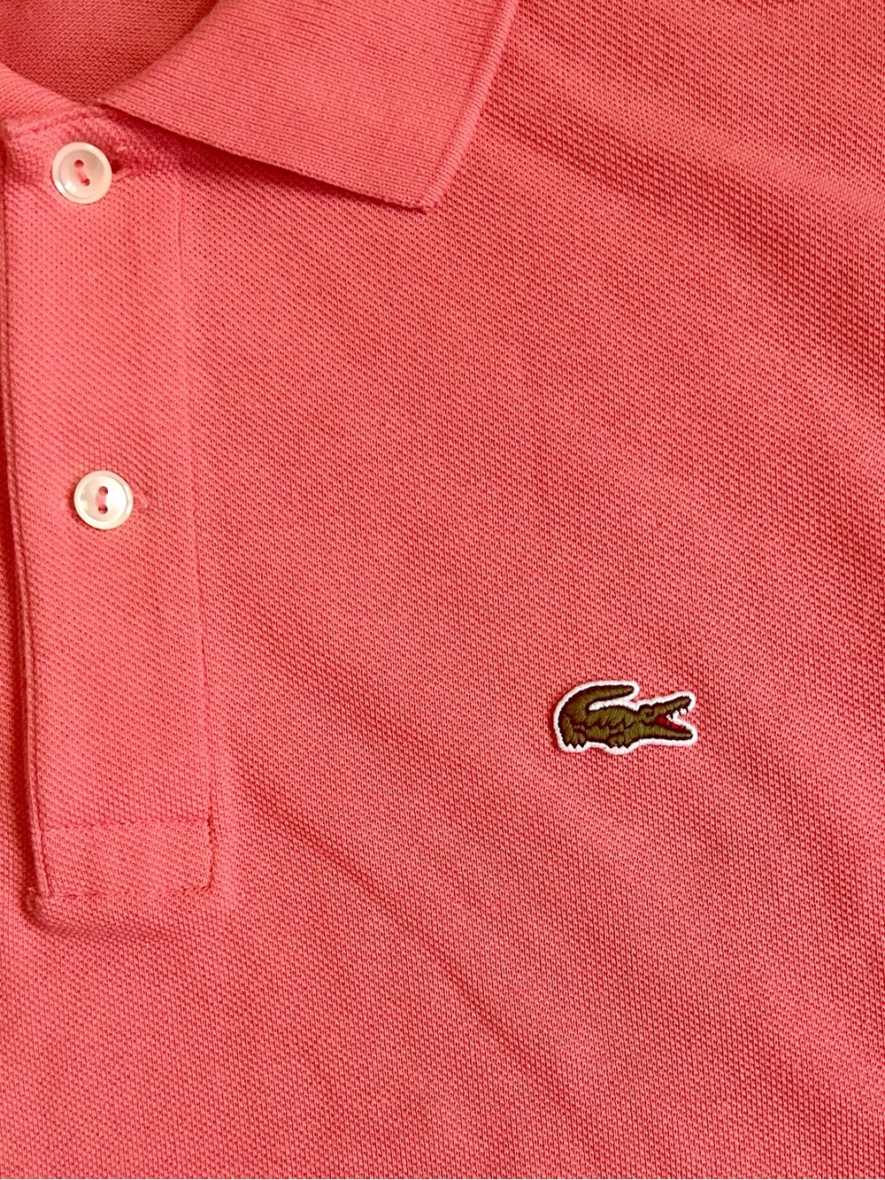 Lacoste Classic Fit FA12505 Piqué Polo Shirt - FR 5 US L - Coral